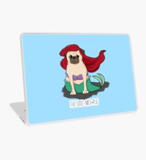 The Little Mer-Pug Laptop Skin