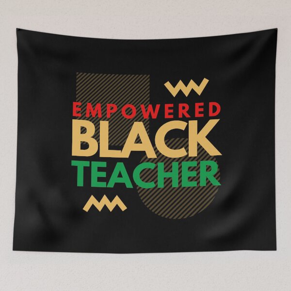 Item preview, Empowered Black Teacher - Black Female Teacher, Black Girl Magic, Melanin, Black Educator, Black Professor designed and sold by jadedscientist.