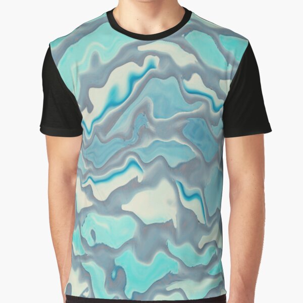 Caribbean Sky Marble Graphic T-Shirt