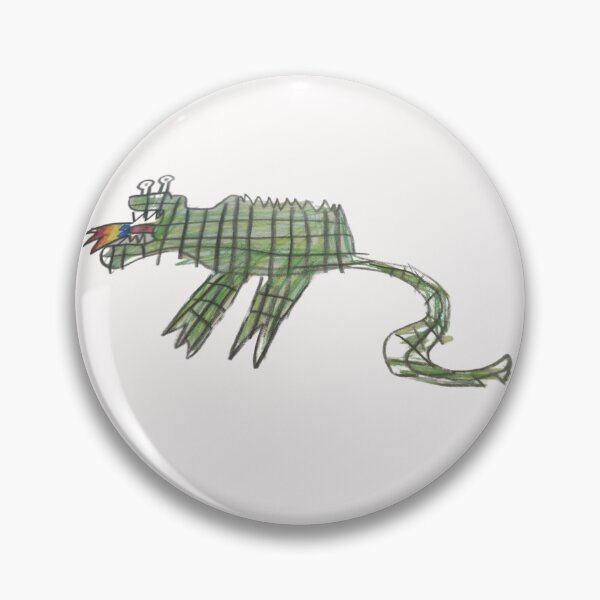 Item preview, Kids Drawn Dragon drawn by a kid designed and sold by Click-Like.