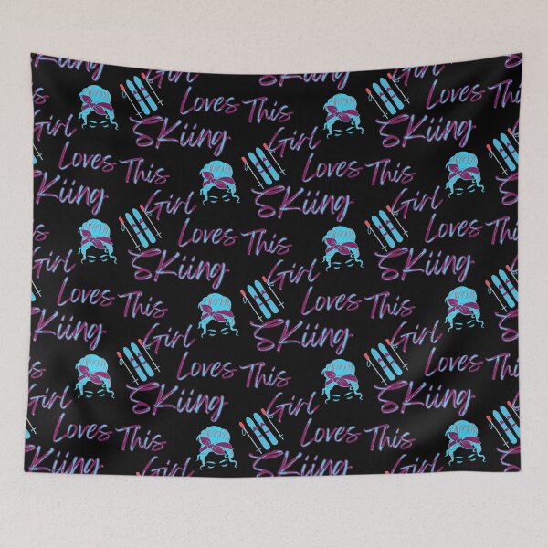 Item preview,  This Girl Loves Skiing, Girl Skier, Skiing Woman  designed and sold by Rally-Girl.