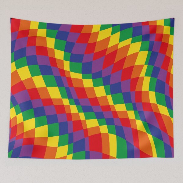 Item preview, Rainbow Checkerboard designed and sold by Texterns.