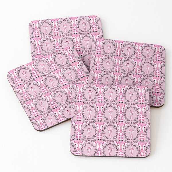 Item preview, The Giraffe head in Seamless Pink Mandala Pattern Design designed and sold by MyMemoriesArts.
