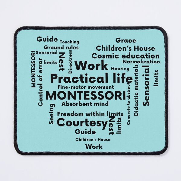 Item preview, Love Montessori black text designed and sold by TeyMank.