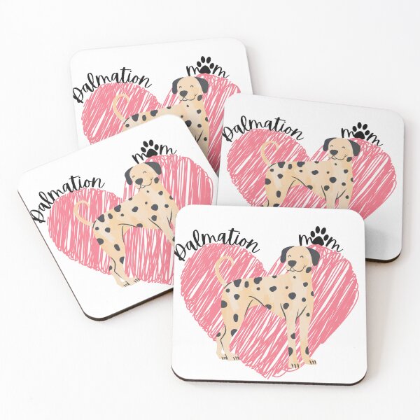 Item preview, Dalmation, Dalmatian, Dalmation Mom, paw print, pink heart designed and sold by DigitalCutFile.
