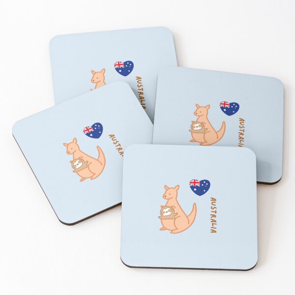 Item preview, Cute I Love Australia Kangaroo Sloth  designed and sold by theslothinme.