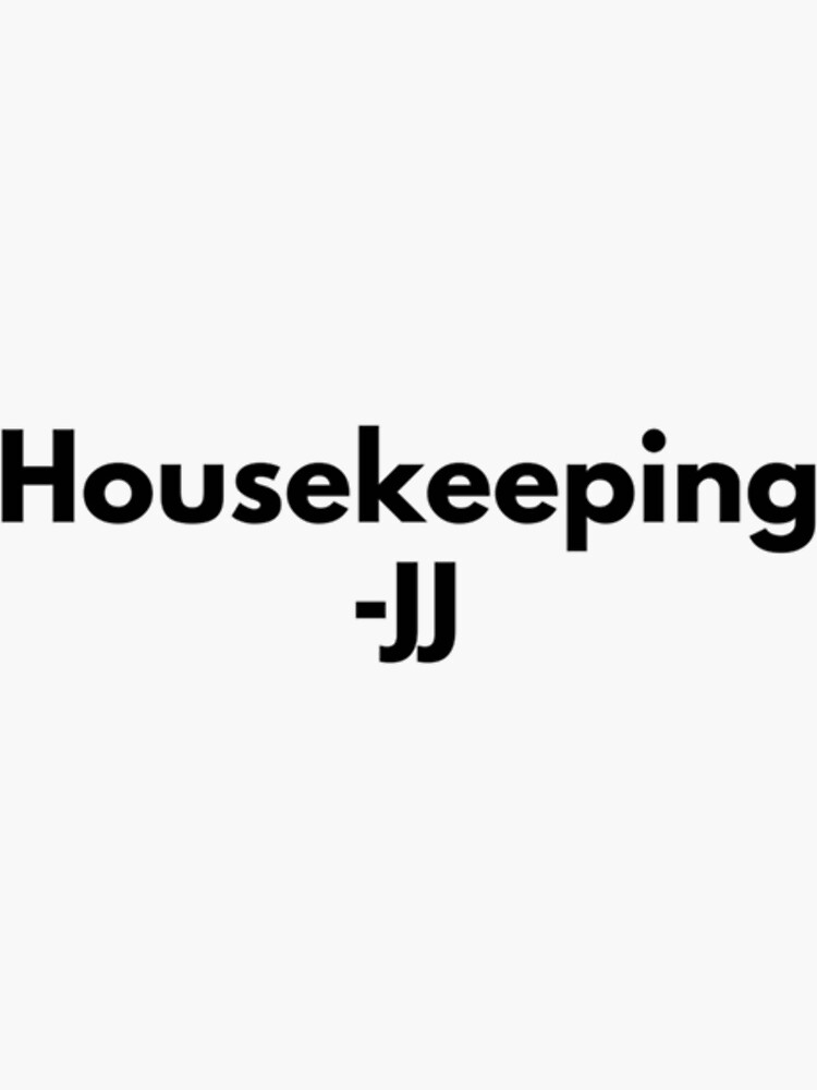 "knock knock housekeeping obx" Sticker by CaiLunUGsa Redbubble