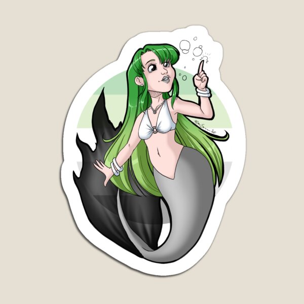 Item preview, PrideMaids - Aromantic Pride Mermaid designed and sold by maqqy96.