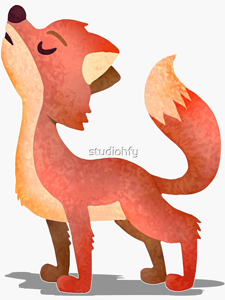 "Red fox with attitude. Cute, Clever, Crafty Tricky, Cunning, Smart