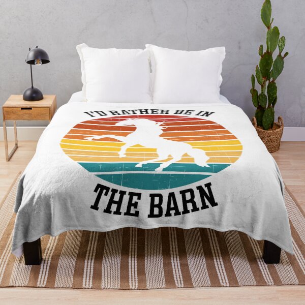 Item preview, I'd Rather Be In The Barn Standing Horse Sunset Equestrian designed and sold by SarahJisri.