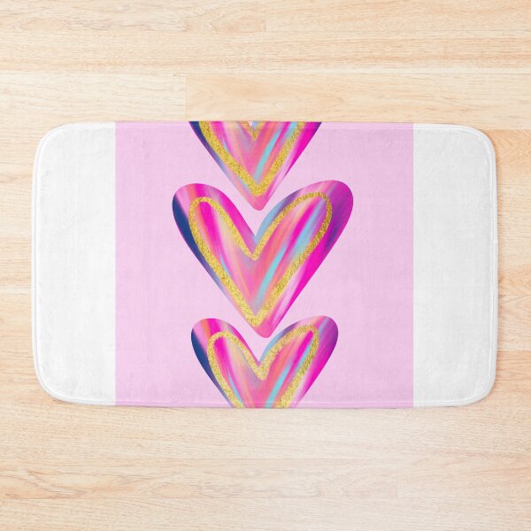 Item preview, Pink foil hearts designed and sold by mollsdesignss.