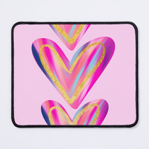 Item preview, Pink foil hearts designed and sold by mollsdesignss.