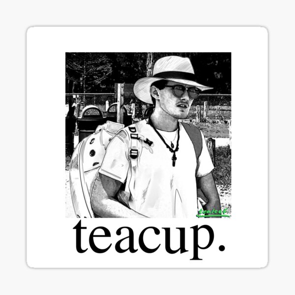 teacup. Sticker