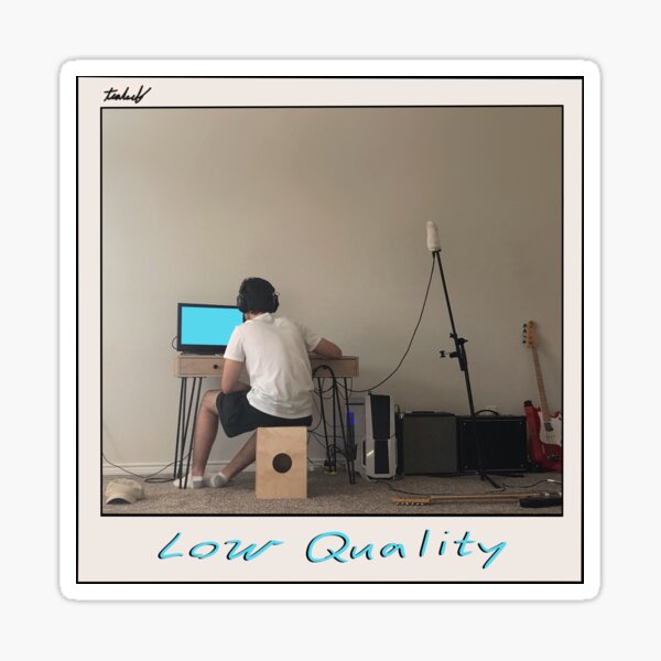 Low Quality Album Cover Sticker
