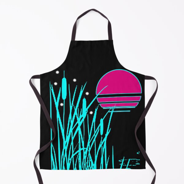 Item preview, Cat Tail Pond Moon Star Wet Turquoise Fuchsia designed and sold by montezwalls.