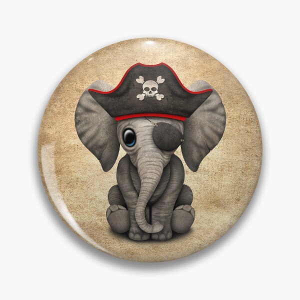 Item preview, Cute Baby Elephant Pirate designed and sold by JeffBartels.