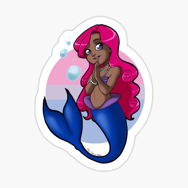 PrideMaids - Bisexual Pride Mermaid Sticker