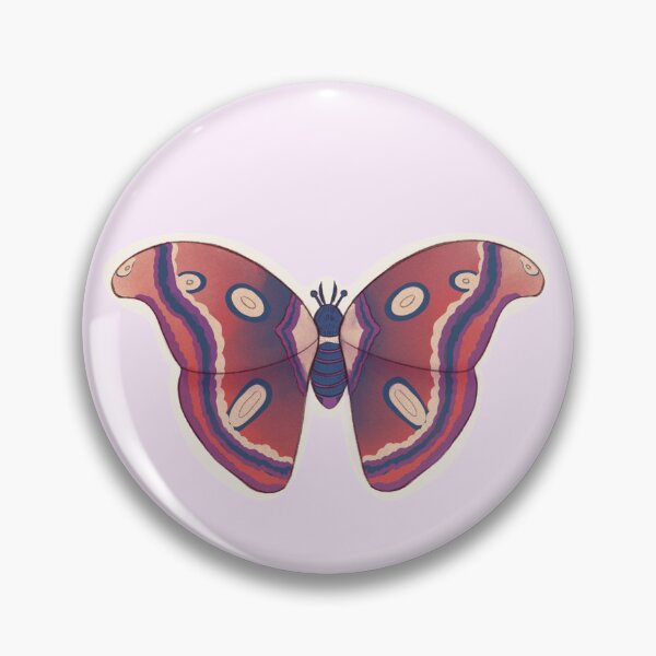 Item preview, bisexual pride moth designed and sold by Ro Chase.
