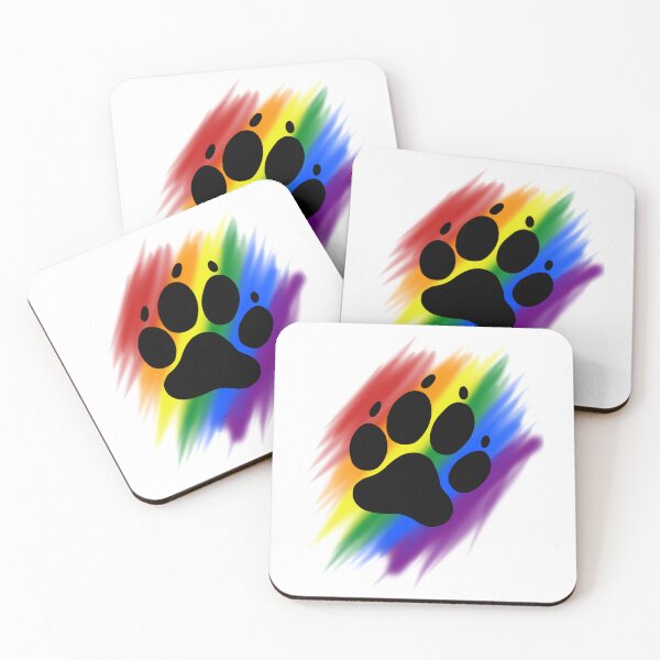 Item preview, Rainbow Paw Print  designed and sold by Foofighter01.