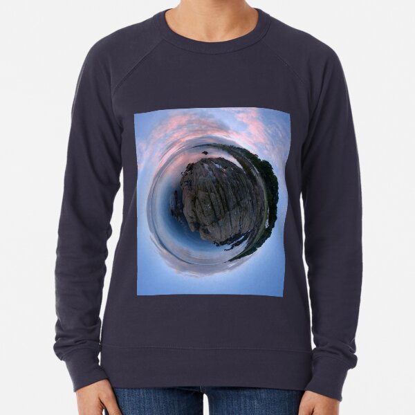 Moville Shoreline, Lough Foyle, at Dusk, Donegal Lightweight Sweatshirt