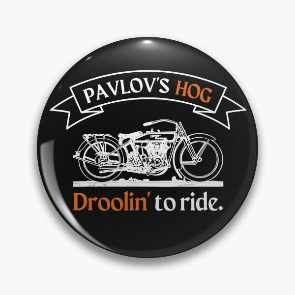 Item preview, Pavlov's HOG - Fun black t-shirt for Harley Motorcycle and dog lovers designed and sold by JCMCDesigns.