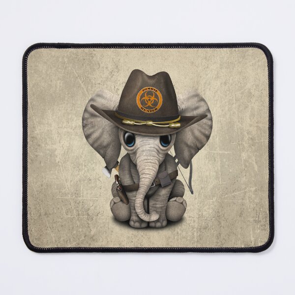 Item preview, Baby Elephant Zombie Hunter designed and sold by JeffBartels.