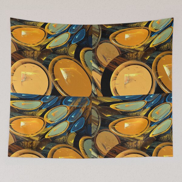 Item preview, Copper Blue Disks designed and sold by KimSyOk.