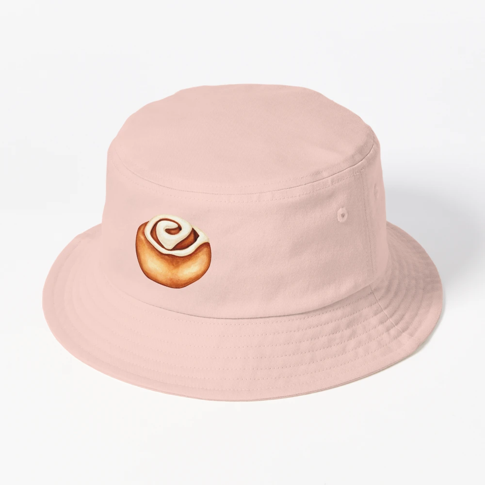 Cinnamon Roll Pattern - Pink Bucket Hat for Sale by Kelly Gilleran