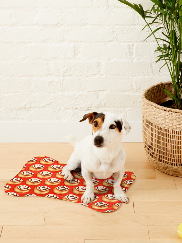 Graphic Pattern Pet Placemat Non-slip Absorbent Dog Feeding Mat