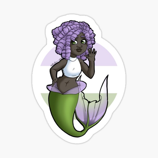 PrideMaids - Gender Queer Pride Mermaid Sticker