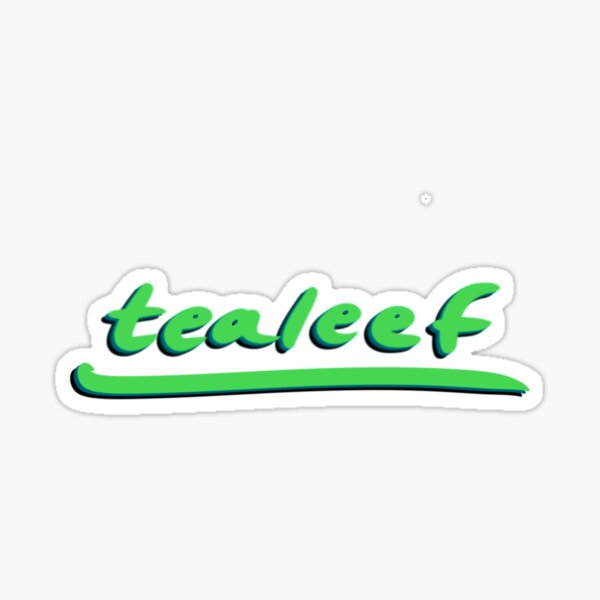tealeef logo Sticker