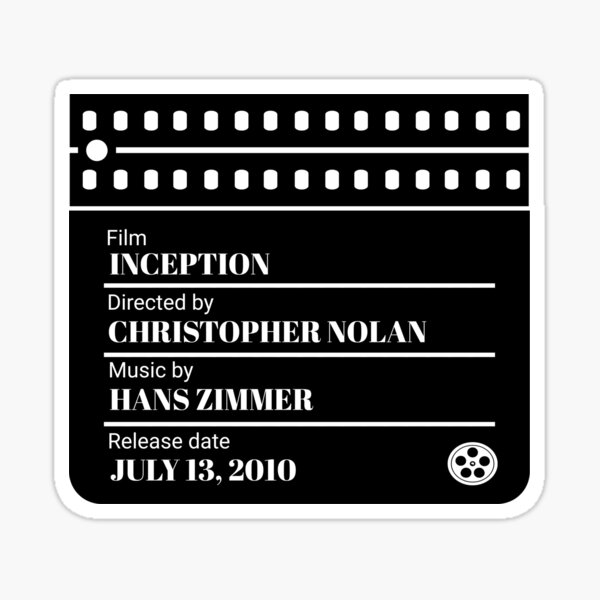 Item preview, Inception Filmography designed and sold by keilamariadesig.