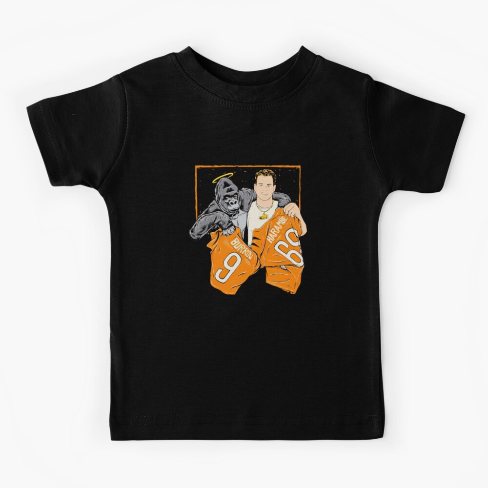 Cincinnati Bengals Jersey swap Burrow and Harambe shirt, hoodie