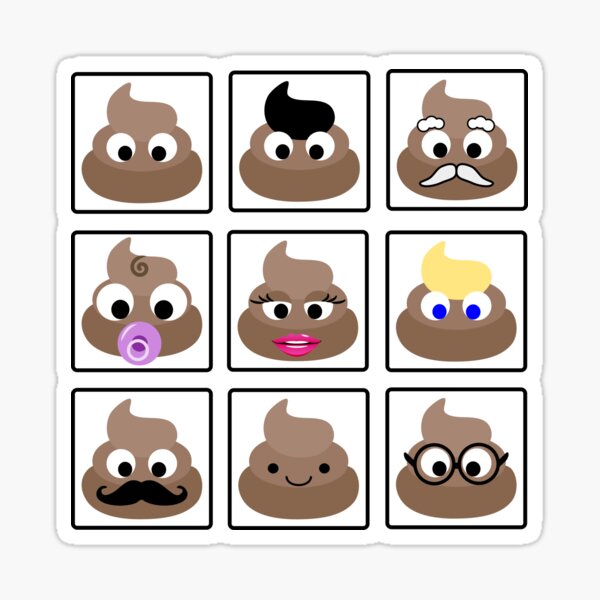 Poop Faces Stickers Redbubble - roblox poop face