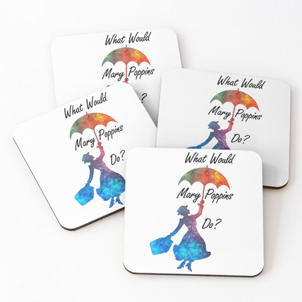 Item preview, What Would Mary Poppins Do? - colorful watercolor splatter designed and sold by maryedenoa.