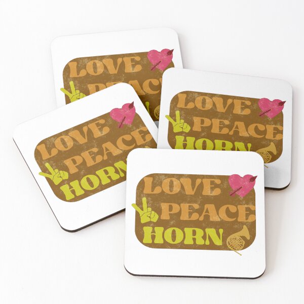 Item preview, Love, Peace, Horn designed and sold by ArteTeoma.