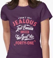 Camiseta entallada para mujer 41 ° cumpleaños