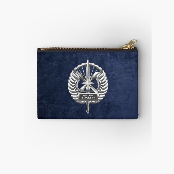 Item preview, Tactical Air Control Party - Special Tactics TACP Badge over Blue Velvet designed and sold by Serge Averbukh Art Studio.