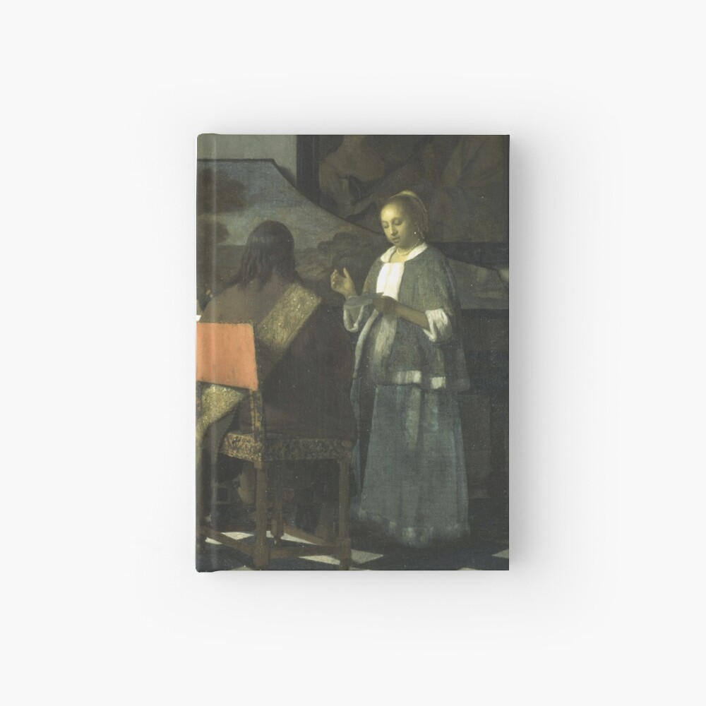 Stolen Art - The Concert by Johannes Vermeer Hardcover Journal