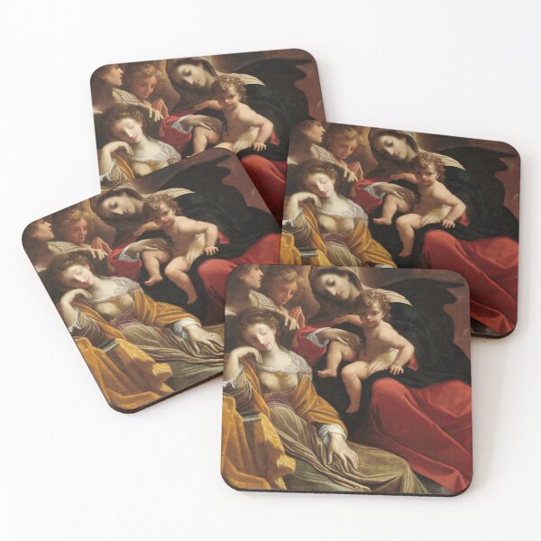 Item preview, The Dream of Saint Catherine of Alexandria | Lodovico Carracci | 1593 Renaissance Christian Print designed and sold by CJET.