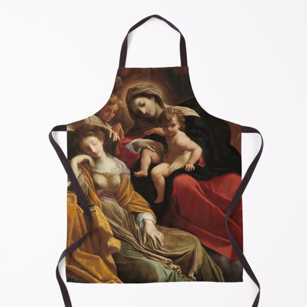 Item preview, The Dream of Saint Catherine of Alexandria | Lodovico Carracci | 1593 Renaissance Christian Print designed and sold by CJET.