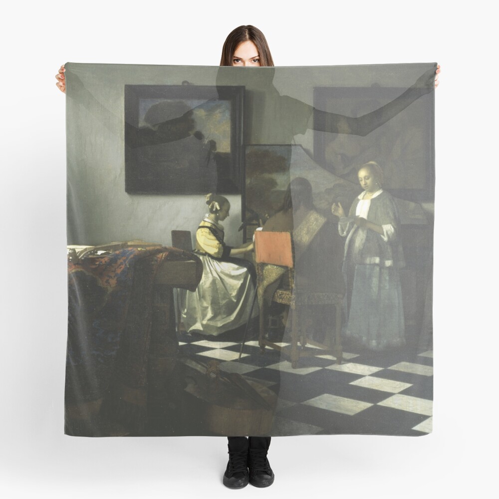 Stolen Art - The Concert by Johannes Vermeer Scarf