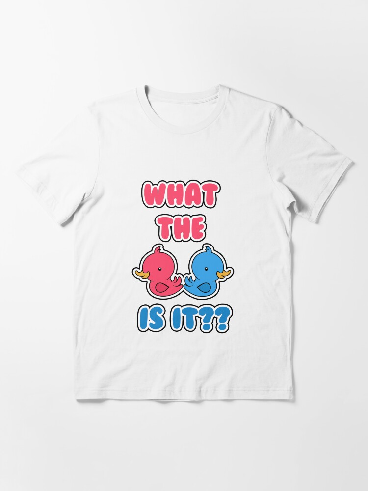 What The Duck Is It Baby Shower Gender Reveal Party T Shirt For Sale By Itsmyparty Redbubble Baby Shower T Shirts Gender Reveal T Shirts Party T Shirts