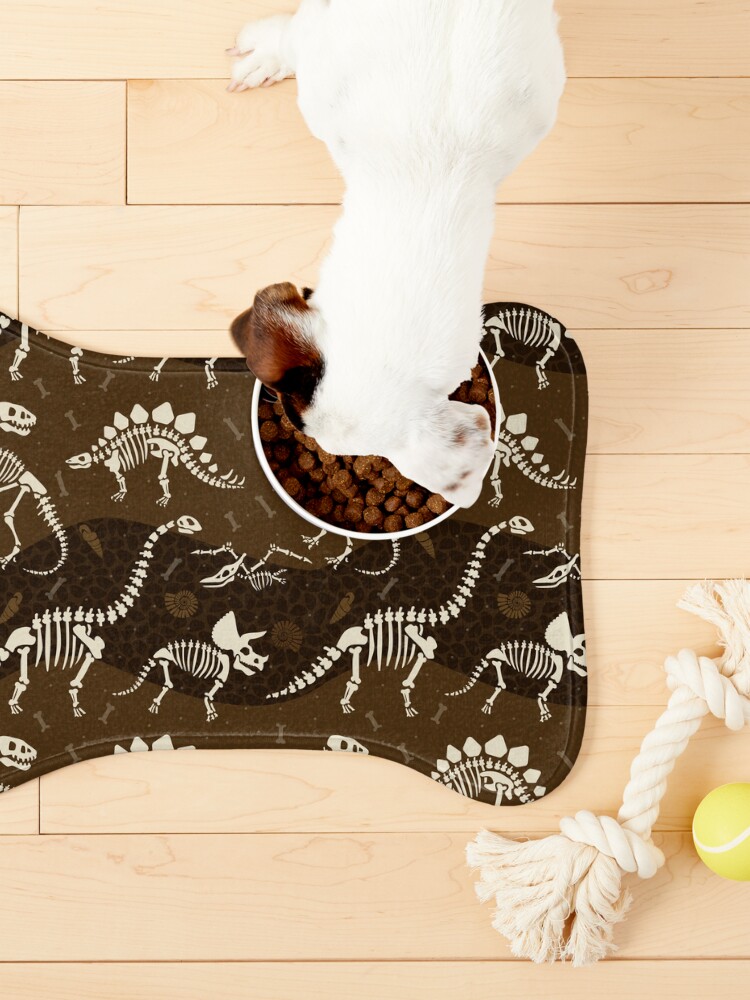 Alternate view of Dinosaur Fossil Pattern Pet Mat