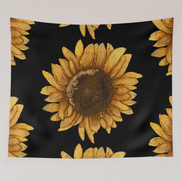 Item preview, Hand drawn sunflower modern and  simple designed and sold by ARTS ZED.