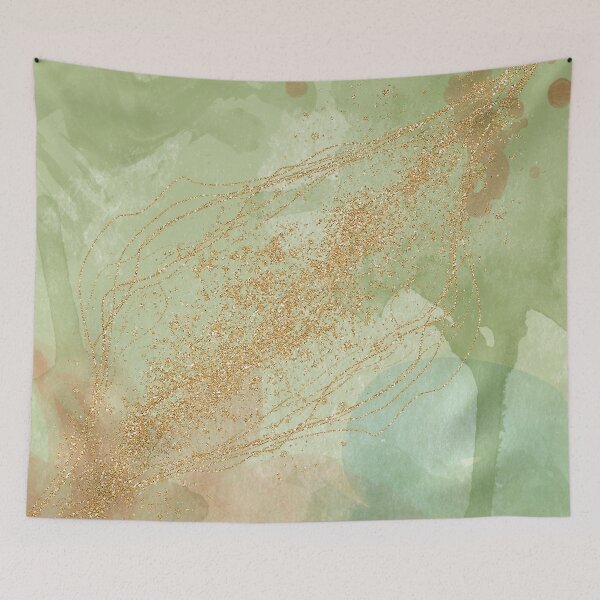 Item preview, Abstract Green Color Design Of forest designed and sold by Dream Bloom Gallery.
