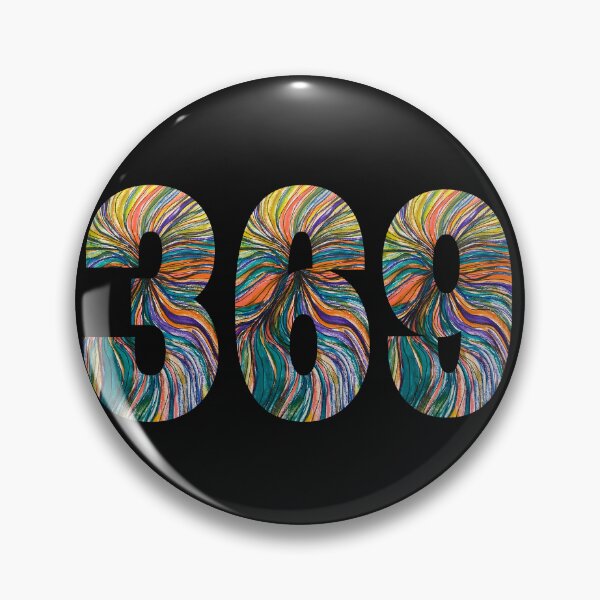 Item preview, Tesla magic manifesting numbers with multicolored abstract interiors designed and sold by Mary Egan.