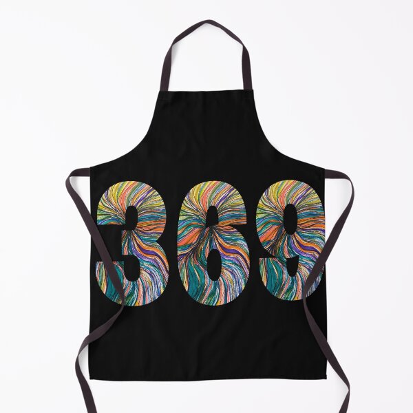 Item preview, Tesla magic manifesting numbers with multicolored abstract interiors designed and sold by Mary Egan.