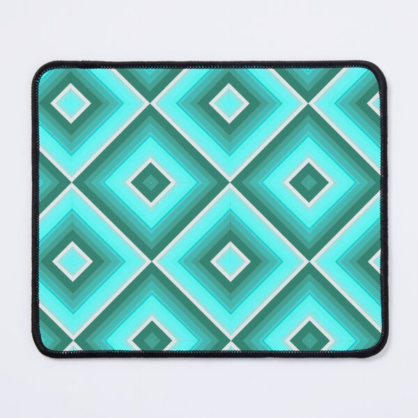 Item preview, Tropical Sea colour inspired offset geometric print designed and sold by 1DaisyChainLane.