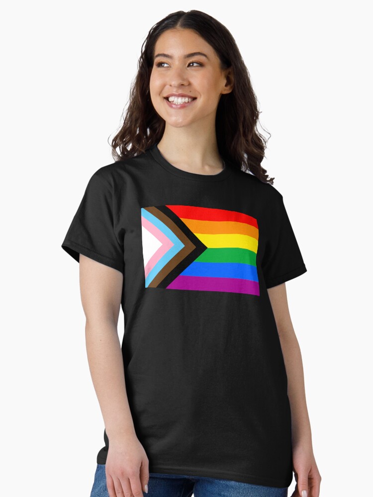 Thumbnail 2 of 7, Classic T-Shirt, Progress Pride Flag designed and sold by Gayesthetic.